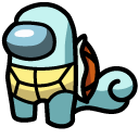 Among Us Squirtle Character