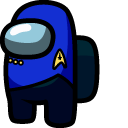 Among Us Star Trek Blue Uniform Character
