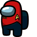 Among Us Star Trek Red Uniform Character