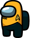 Among Us Star Trek Yellow Uniform Character