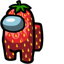 Among Us Strawberry Character