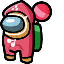 Among Us Strawberry Cookie Character