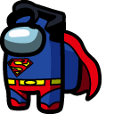 Among Us Superman Character
