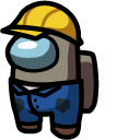 Among Us Tan Character in Mechanic Outfit