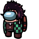 Among Us Tanjiro Kamado Character
