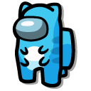 Among Us Turquoise Bugcat Capoo Character