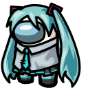 Among Us Vocaloid Hatsune Miku Character