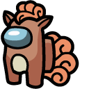Among Us Vulpix Character