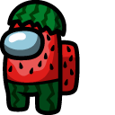 Among Us Watermelon Character