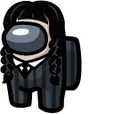 Among Us Wednesday Addams Character