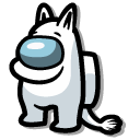 Among Us White Moomintroll Character