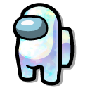 Among Us White Opal Character