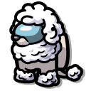 Among Us White Poodle Character