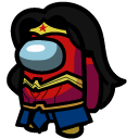 Among Us Wonder Woman Character
