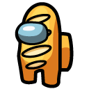 Among Us Yellow Baguette Character