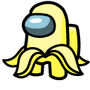 Among Us Yellow Character Banana
