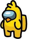 Among Us Yellow Character Chicken