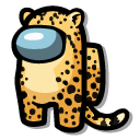 Among Us Yellow Cheetah Character