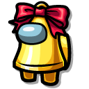 Among Us Yellow Christmas Bell Character