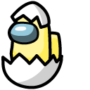 Among Us Yellow Egg Character