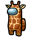 Among Us Yellow Giraffe Character