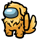 Among Us Yellow Golden Retriever Character