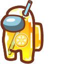 Among Us Yellow Lemonade Character