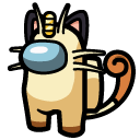 Among Us Yellow Pokemon Meowth Character