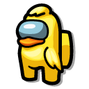 Among Us Yellow Rubber Duck Character
