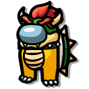 Among Us Yellow Super Mario Bowser Character
