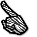 Among Us Zebra Character