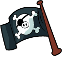 Angry Birds Pirate Pig and Flag