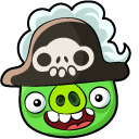 Angry Birds Pirate Pig and Flag