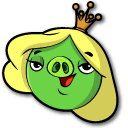 Angry Birds Toons Queen Pig