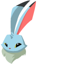 Animal Jam Arctic Hare and Blue Glasses