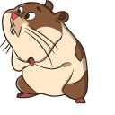 Cute Hamster with Donut