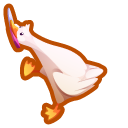 Goose with a Knife and a Slice of Bread