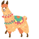 Llamas in Traditional Clothing