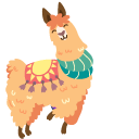 Llamas in Traditional Clothing