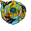 Beyblade Free De La Hoya and Drain Fafnir 8 Nothing