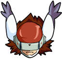 Digimon Hawkmon and Silphymon