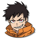 Fire Force Shinra Kusakabe and a Flame