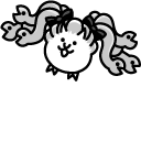 The Battle Cats Medusa Cat and Twintail Medusa Cat