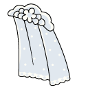 Bluey Frisky Heeler and a Wedding Veil