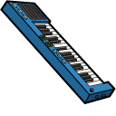 Bob's Burgers Gene Belcher and Piano Keyboard