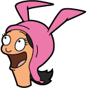 Bob's Burgers Louise Belcher and Kuchi Kopi