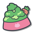 Bugcat Capoo and a Vegetable Bowl