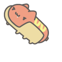 Bugcat Capoo Hot Dog and Fried Chicken Leg