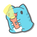 Bugcat Capoo with a Flashlight