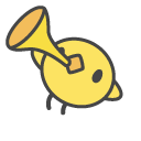 Cute Bugcat Capoo King and Chick Herald